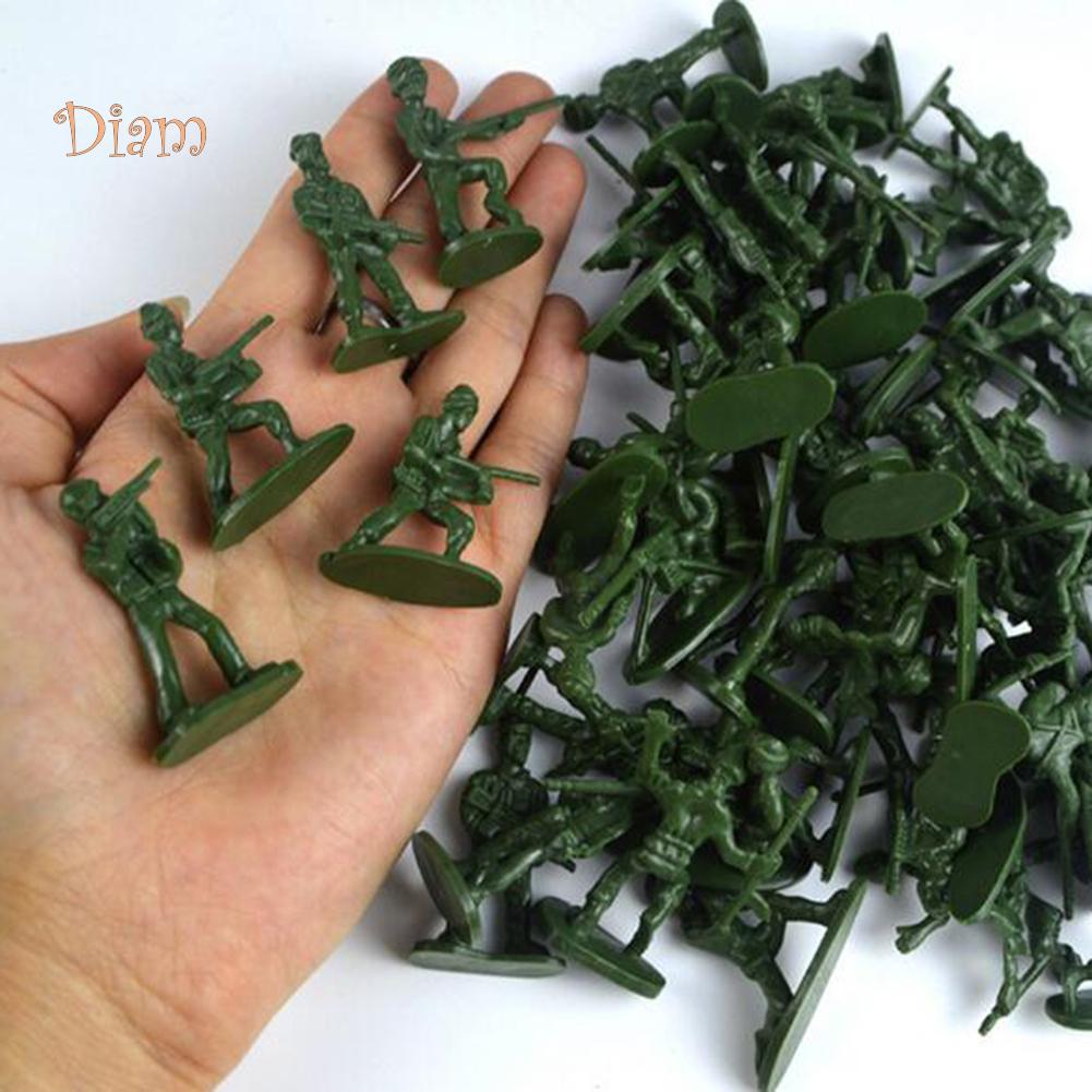 TOYS & TOTS 100Pcs Mini Classic Soldiers Figures Models Playset Desk Decor