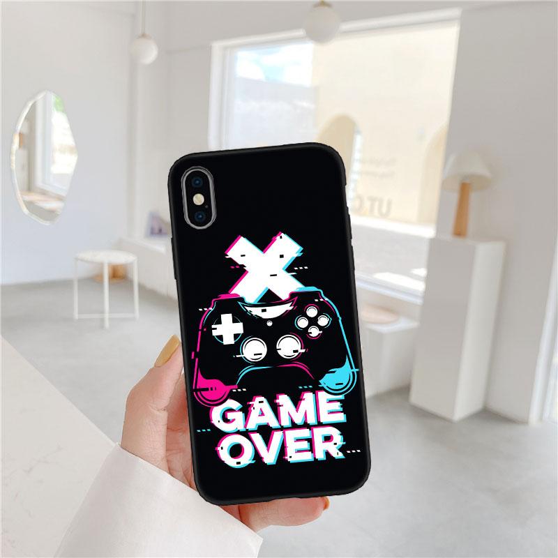BF64 Game Over Soft Shell Phone Case for Samsung Galaxy S20 S21 S22 Ultra FE + Plus A21S A22 A24 A25 A26 A30 A30S A31