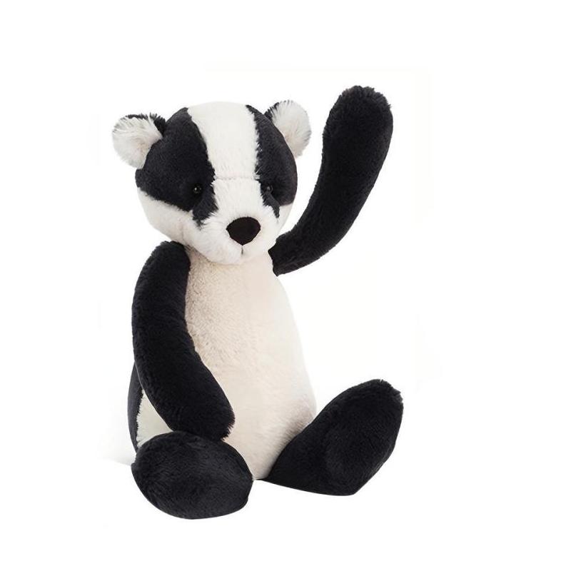 Jellycat Серия Лесные животные Застенчивый барсук Успокаивающая кукла Плюшевая кукла 31 см высотой
