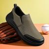 Весенне-летние мужские туфли на одной педали для прогулок на открытом воздухе, кроссовки для папы, мужская повседневная обувь, сетчатые дышащие легкие нескользящие кроссовки