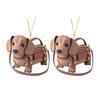 2 шт. Подвеска для автомобиля Акриловая в форме собаки Акриловое украшение на елку Аксессуары для подвешивания в салоне автомобиля