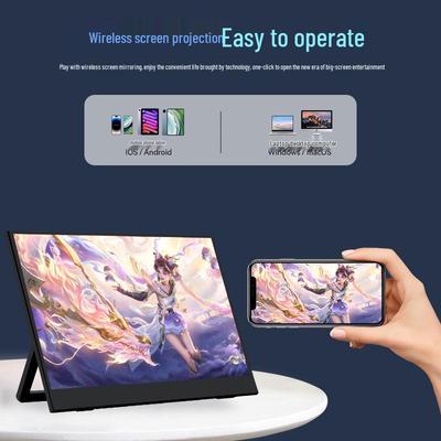 15.6" Беспроводной Портативный Монитор 1080p для ПК, Телефона, Игр PS5/Switch