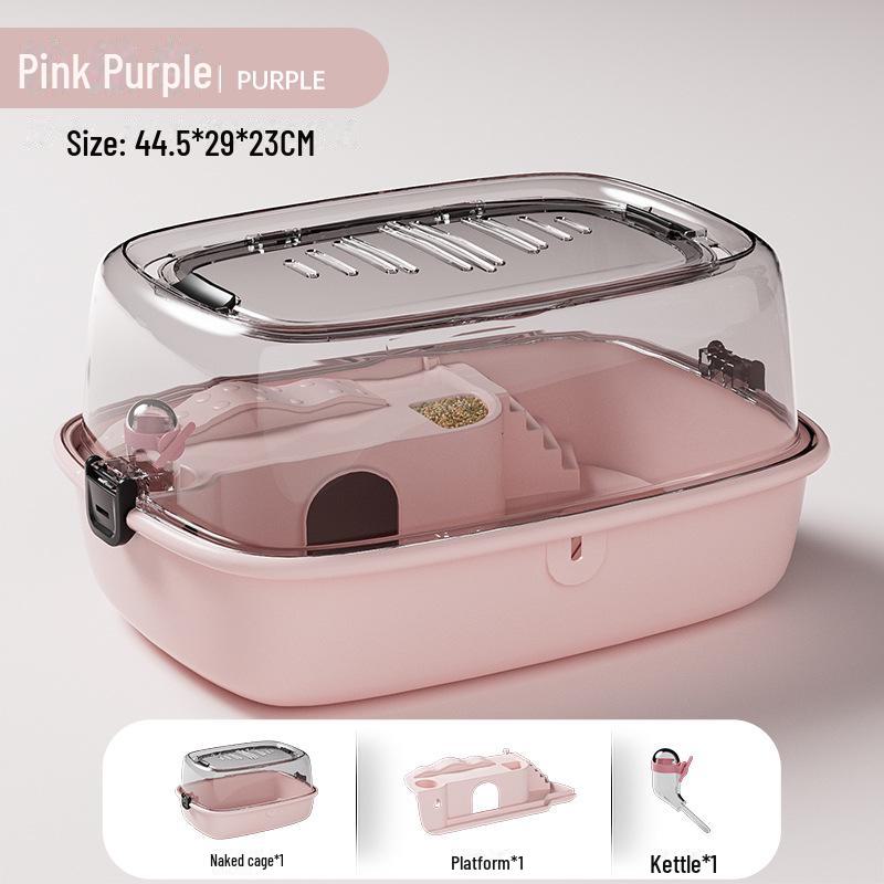 Акриловый замок-клетка для хомяков с прозрачным окном - для помещений, полный комплект