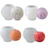 Christmas Ball-Shaped Silicone Candle Mold for DIY Aromatherapy & Plaster Decorations