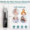 Ear Wax Vacuum Removal Kit with Carrying Case, 6 Levels Strong Suction Electric Ear Cleaner Ear Vacuum Wax Remover, USB Charge Earwax Removal Vacuum