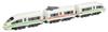 Rokuhan Z Gauge Z Shorty DB ICE3 BR406 Зеленые полосы ST014-2 Модель поезда
