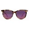Suzy Levian Women S Beige tortoiSe Square Pink Mirrored lenS SunglaSSeS Pink