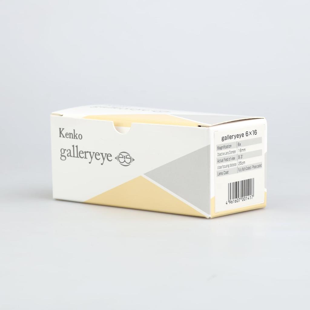 Монокуляр Kenko Gallery EYE 6x Диафрагма 16 мм Минимальное расстояние фокусировки 25 см Сделано в Японии 001417 6×16