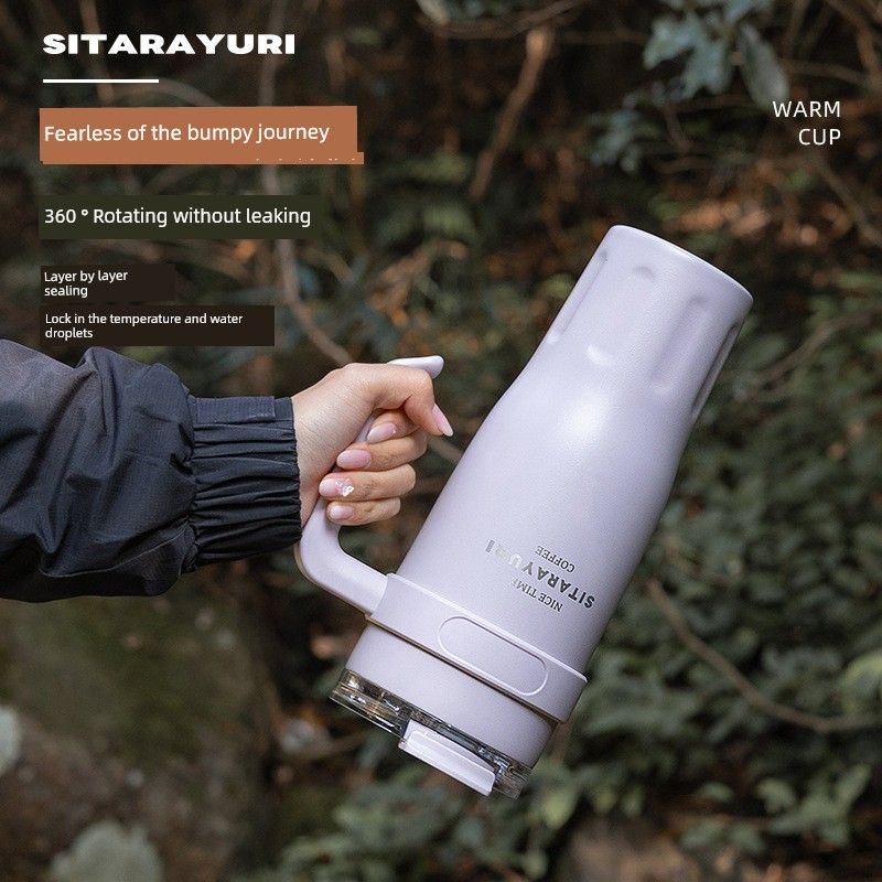 Giant Ice Cup Large Capacity Insulated Cup for Women Office Straw Water Cup 2024 New Model High-Value Design for Women