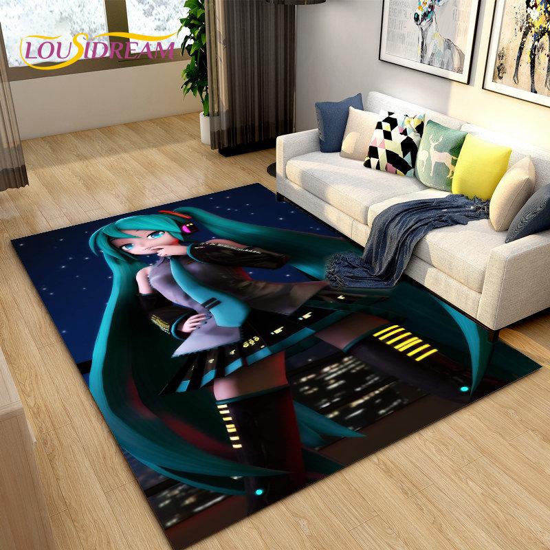 Японская музыка, аниме, мультфильм, 3D коврик, ковер для гостиной, спальни, диван, коврик для украшения, детские игры, нескользящий напольный коврик