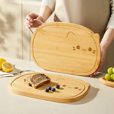 Кухонная разделочная доска, Бытовая разделочная доска из бамбука и дерева, Разделочная доска для фруктов и прикорма, Милая разделочная доска