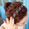 Fashion Lovely Metallic Lady Hollow Rose Flower Elastic Hair Band Headband