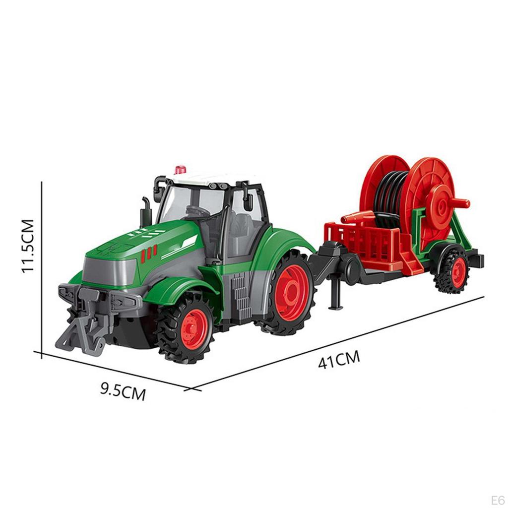 - Игрушки-тракторы, Строительные грузовики, развивающие игрушки для фермеров с фрикционным приводом для мальчиков,