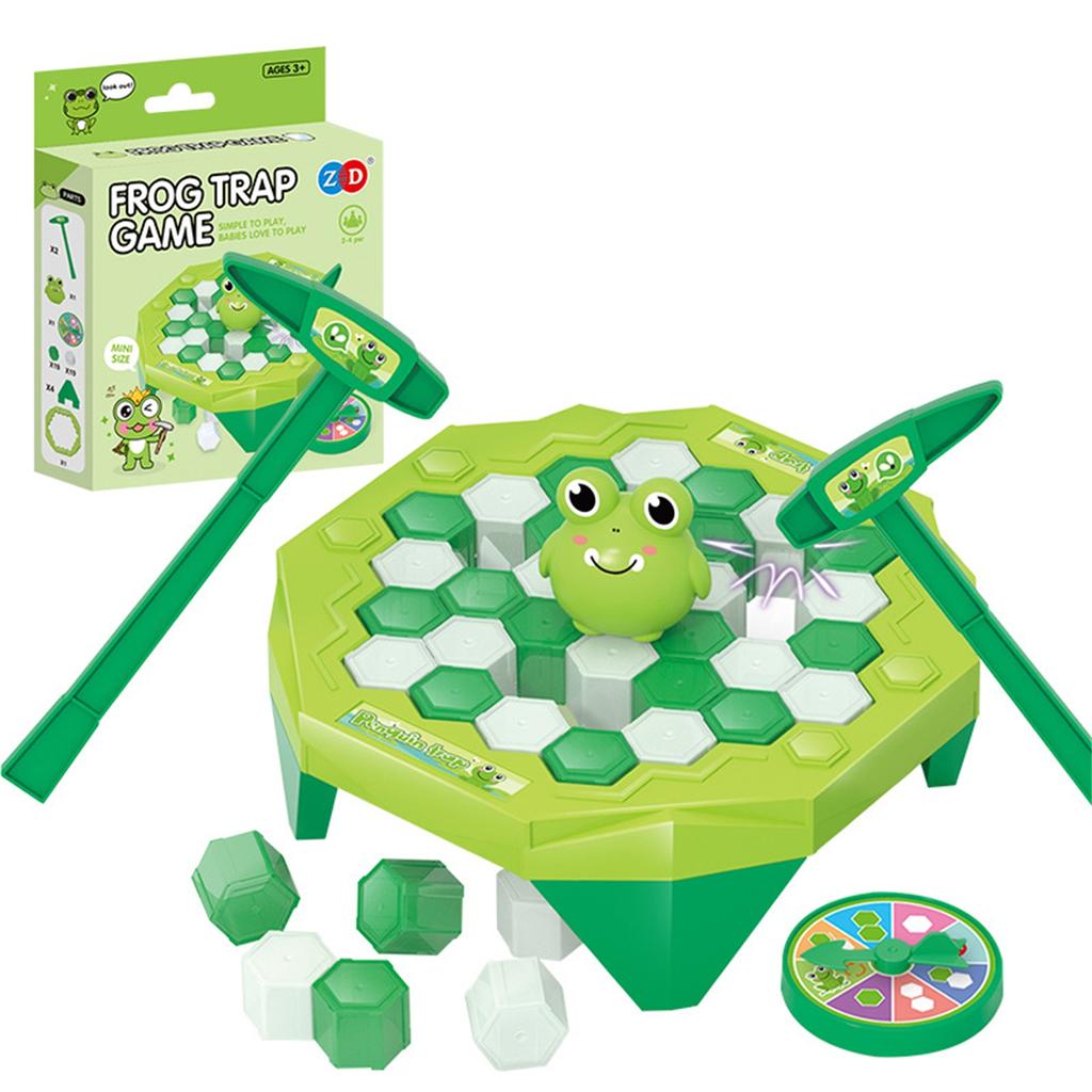 Save Penguin Ice Block Breaking Game Mini Penguin Trap/ Frog/ Duck Break Ice Game Set With Turntable For Parent-Child Toy