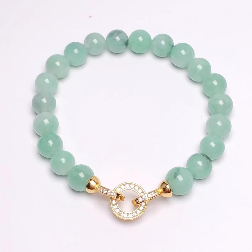 Позолоченное 18-каратным золотом серебро S925, круглое двойное кольцо, застежка для ожерелья с жемчугом и кристаллами для DIY бисероплетения.