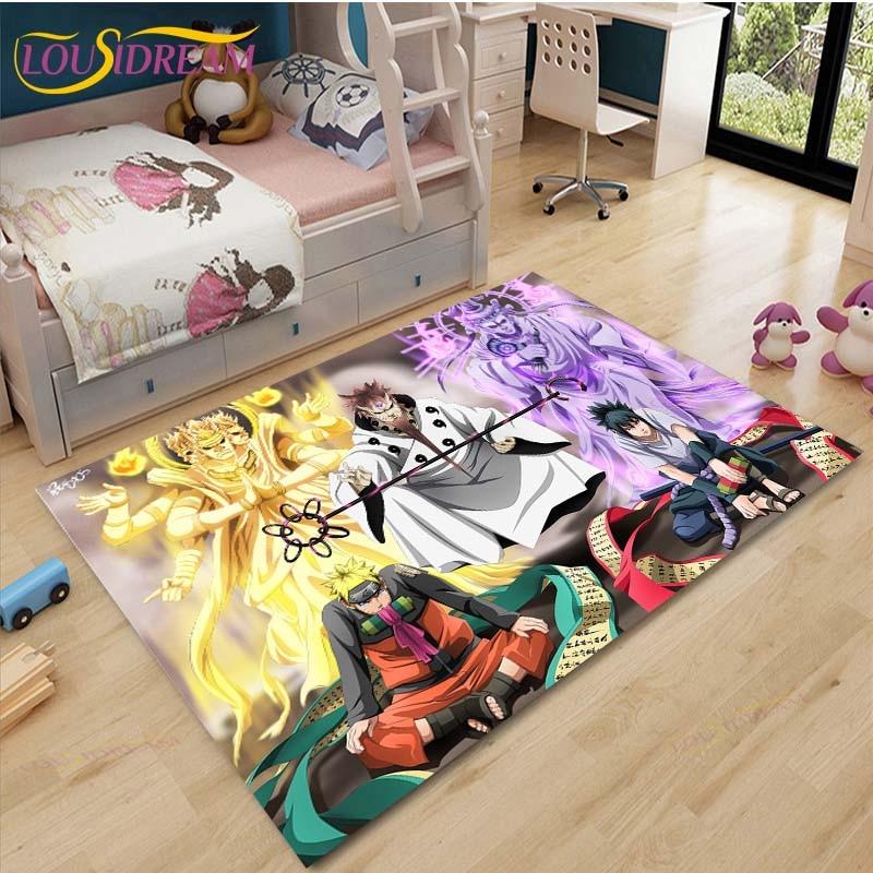 New Cartoon Naruto Carpets Kids Crawling Carpets Living Room Tea Table Mats Bedroom Rug Washable Floor Mats Household Area Mat