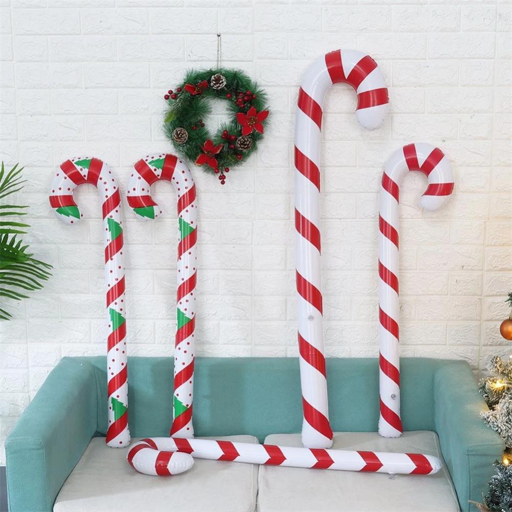 4-1 шт надувные рождественские конфеты палочки воздушные шары 90/120 см наружные конфеты трости украшения для дома для рождественской вечеринки декор поставки