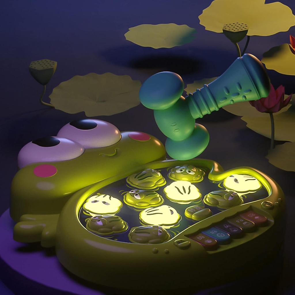 Hammer Game with Piano Music and Light and Simulate Animal Calls for Children, Learning Toy for Early Development