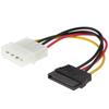 4Pin to SATA HDD Power Cable Big 4 Pin Male to 15Pin Female Plug Convert Adapter Hard Drive Connector Molex SATA Extension Cord