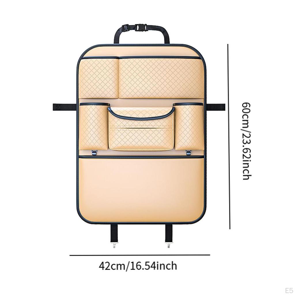 Органайзер для заднего сиденья автомобиля с несколькими отделениями и функцией подвешивания