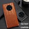 Кожаный чехол с тиснением под кожу крокодила для Honor X20/X20SE для X10Max
