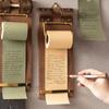 Hangable Vintage Sticky Notes Tear-Off Note Splint Message Pad Wooden Memo Clipboards  Wall Decor
