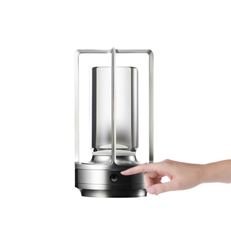 Aluminum Alloy Cross Night Lights Hot Selling Style Rechargeable Table Lamp Desktop Decorative Light Touch Outdoor Camping Light