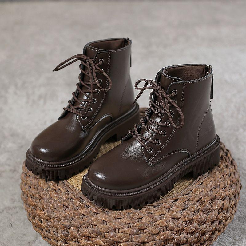 Ботинки Martin в британском стиле, новые универсальные короткие мотоциклетные ботинки на толстой подошве, одинарные детские ботинки