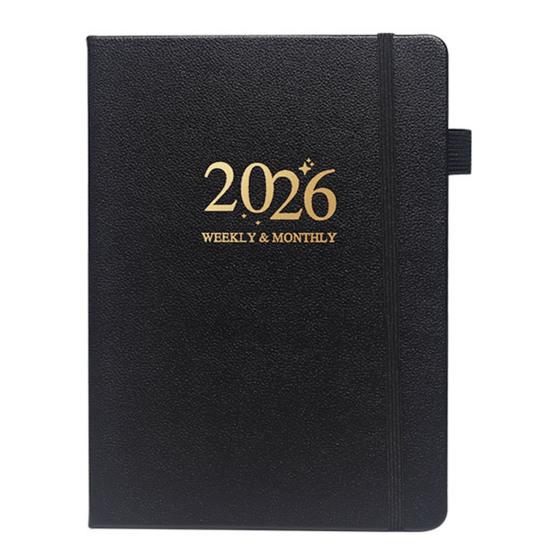 Планировщик 2026 года Блокнот А5 144 листа Твердый переплет Ежедневник Календарь Многофункциональный Расписание для баланса работы и личной жизни для путешествий, колледжа, дома