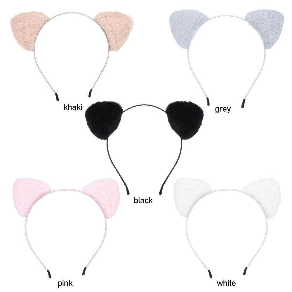 Cosplay Night Party Bar Plush Cute Face Wash Hair Band Cat Ears Headband Hair Accessories Hair Hoop