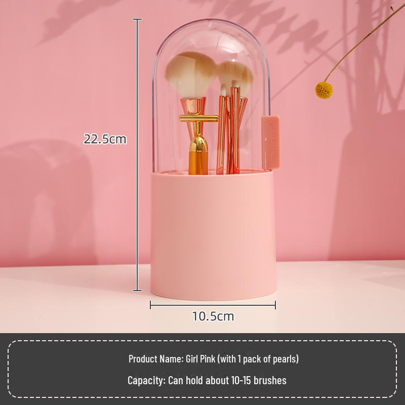 Акриловый пылезащитный органайзер для косметики и кистей
