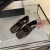Designer Spring Women Mary Jane Shoes Fashion Square Toe Ladies Comfort Soft Sole Flats Women's Comfort Ballerinas Shoes