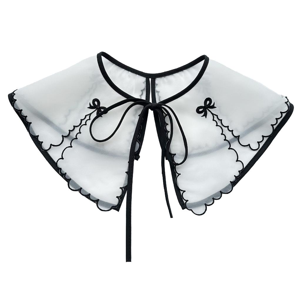 False Collar Detachable Blouses False Collar Half Shirts Collar Little Shawl Top Elegant for Womens Girls