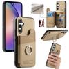 For Samsung Galaxy S25+ Case with Card Holder Kickstand Leather+TPU+PC Phone Cover