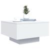 VidaXL Table basse blanc 55x55x31 cm bois d'ingénierie 836567