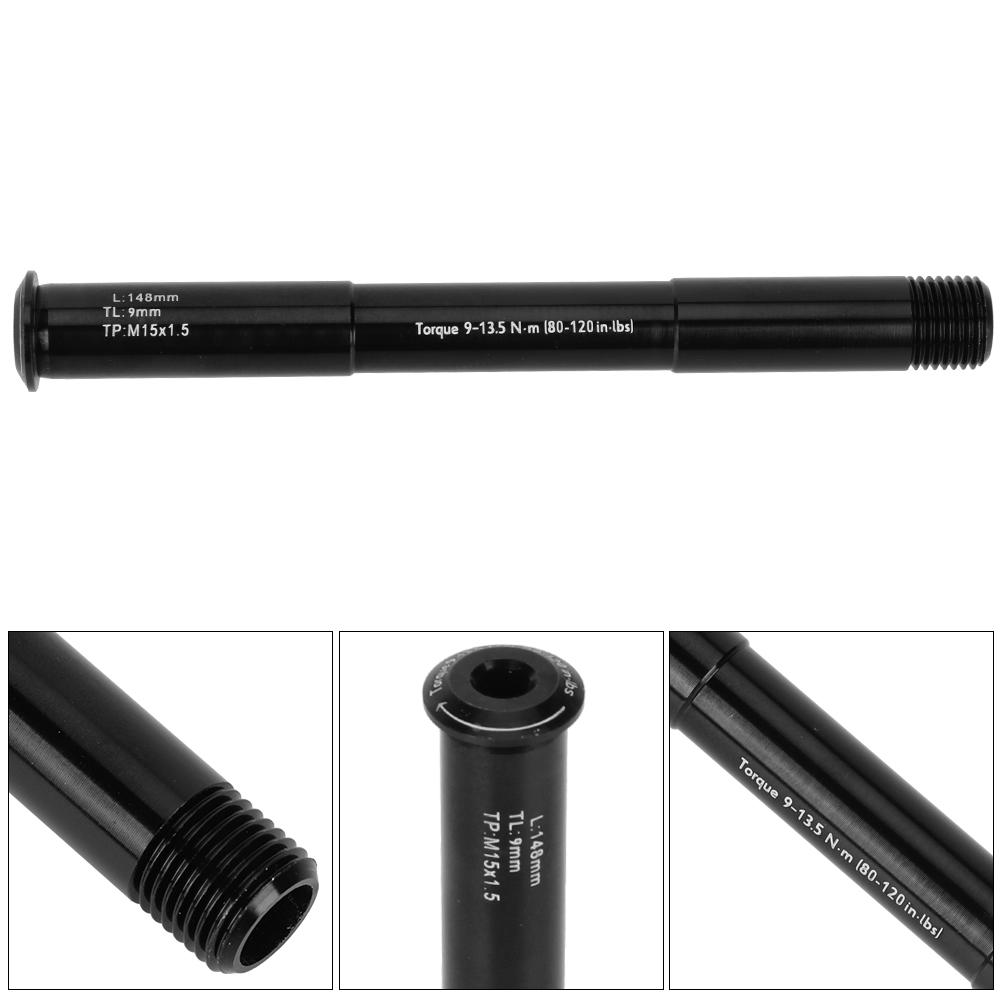 Ось передней вилки велосипеда Труба передней втулки Сквозная ось Boost Алюминиевый сплав для RockShox15x100MM (148 л)