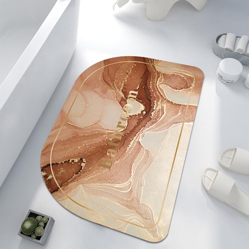 Коврик для впитывания диатомовой грязи, коврик для туалетной двери, мягкий коврик из диатомовой земли, нескользящий коврик для ванной комнаты, коврик для туалета в ванной
