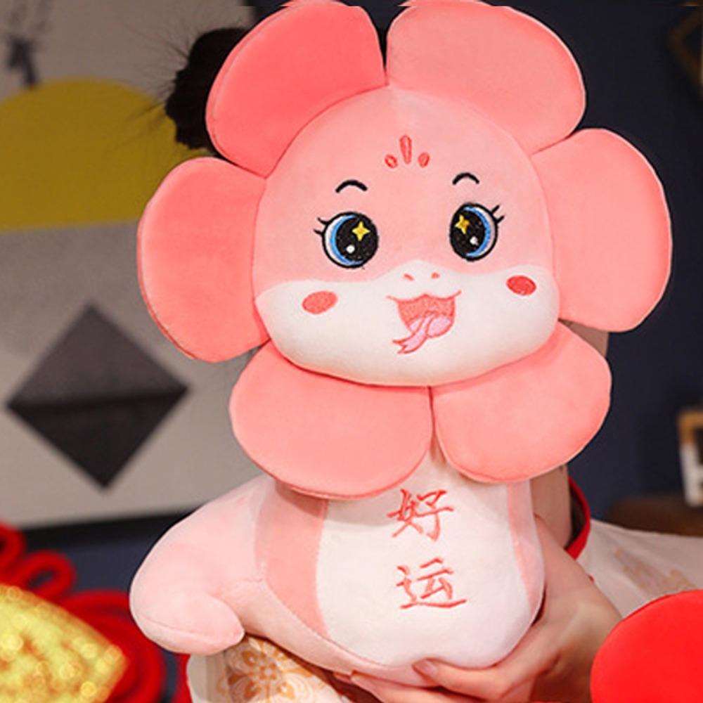 Мягкая кукла-талисман 2025 года Змеи, мягкая плюшевая змея, кукла, новогодние подарки