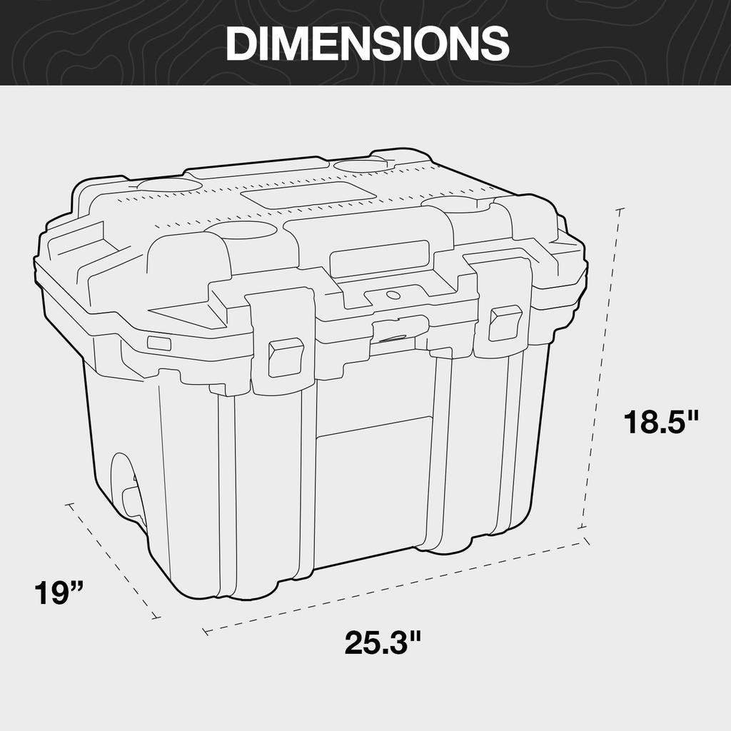 Pelican 30QT Elite Cooler Темно-серый x Зеленый 30Q-1-DKGRYEGRN
