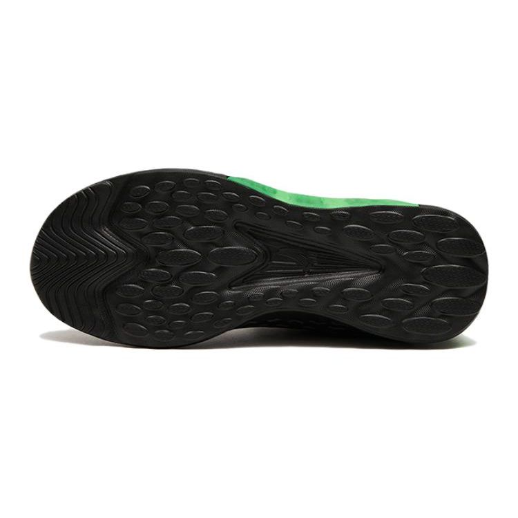 Anta Trendy Breathable Comfortable Versatile Non-Slip Wear-Resistant Low-Top Kids Running Shoes Kids Sneaker Black Green 312315578-4