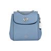 New Convertible Pebbled Leather One Shoulder Backpack Small Size Women's Cornflower Blue C5677-SVCF