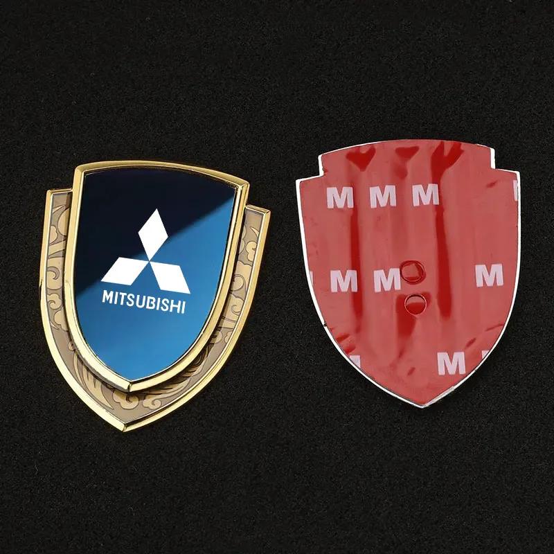 Metal Car Decoration Shield Emblem Protective Sticker for Mitsubishi Eclipse Cross Xpander Mirage