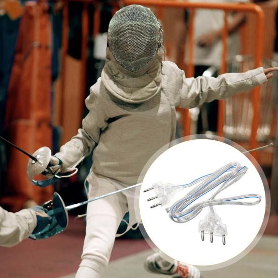 Шнур для фехтования, шпага, проволока для фехтования, шпага, рапира, шнур для фехтования с прозрачным кабельным адаптером для соревнований, ежедневная практика