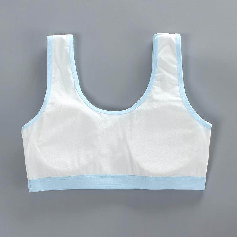 Бюстгальтер для девочек, хлопковое нижнее белье для подростков, тренировочный бюстгальтер, комплект для студентов, жилет для пубертата, бюстгальтеры