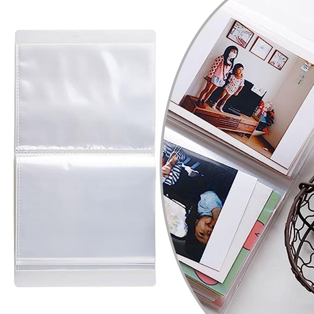 A6-Information Booklet Waterproof 4x6 Clear Photo Album With 40 Pockets & Large Capacity-A6 Information Booklet