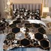 3D Цифровая Печать Легкая Роскошь Геометрический Сотовый Камень Узор Постельное Белье Пододеяльник Наволочки Комплект из Трех Предметов