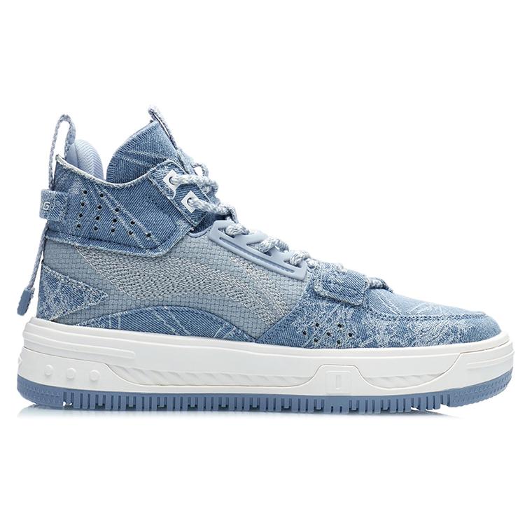 Li Ning Textile, Synthetic Leather Slip Resistant, Abrasion Resistant, Height Increasing High top Skateboard Shoes AGCR430-5