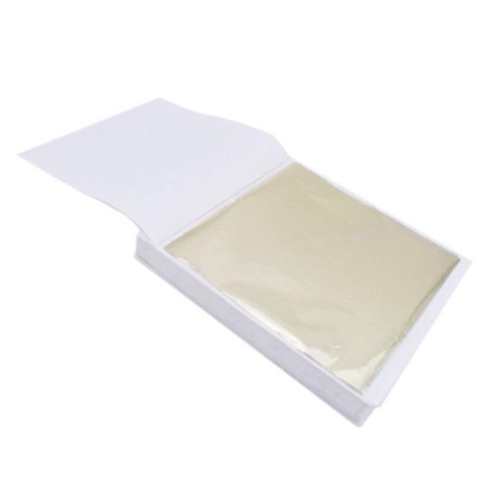 Yousheng 100 листов имитации золотой фольги, квадраты металлической фольги, серебряная сплавная фольга для позолоты, художественного украшения ногтей, сделай сам, смоляная свеча, штукатурка, ремесло