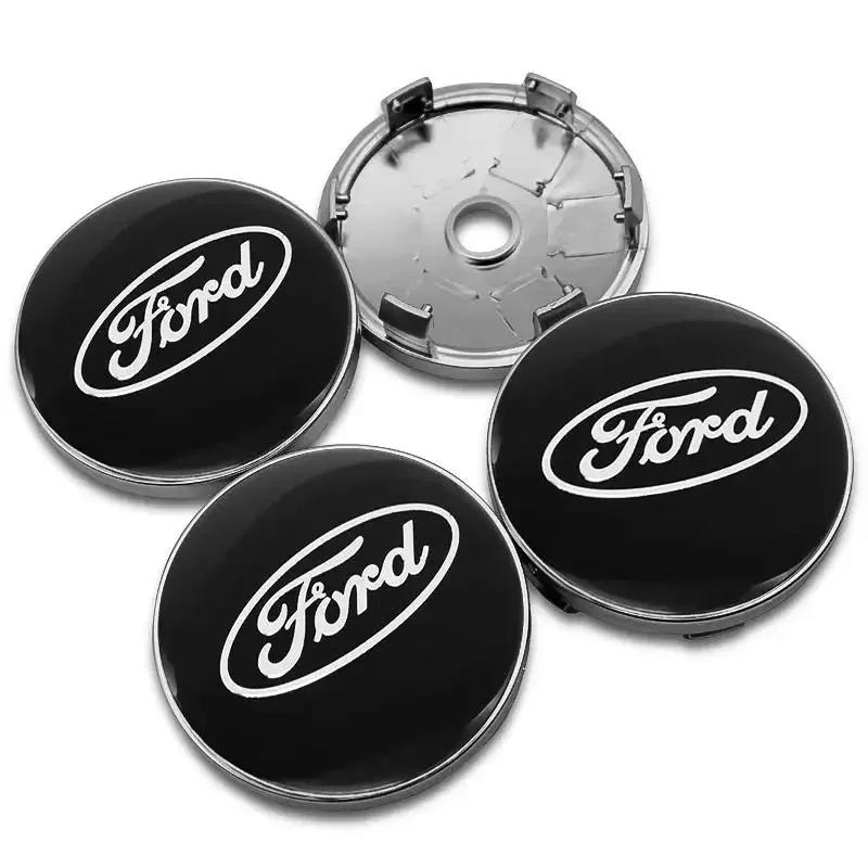 Car Sticker 2025 Hot 4Pc 56mm 60mm Car Wheel Hub Center Cap For Ford Ranger Focus Kuga Mustang Mondeo Fusion Esco Rim Cover Embl