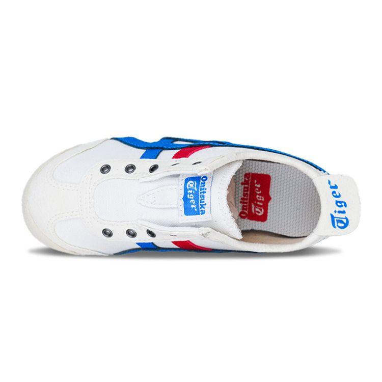 ONITSUKA TIGER Mexico 66 Slip-On PS White Directoire Blue Kids Sneakers 1184A085-100